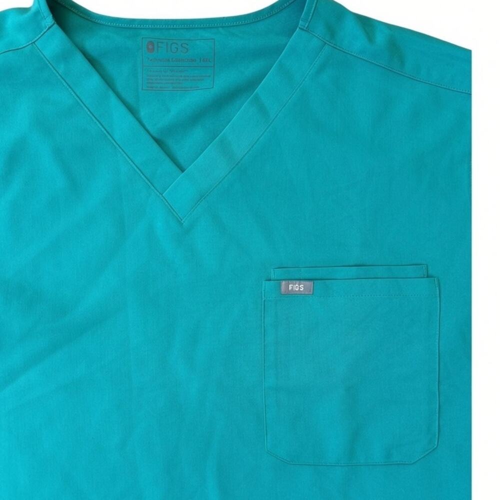 NWOT Figs Teal Green Leon Scrub Top Size 6XL matching pant available separately
